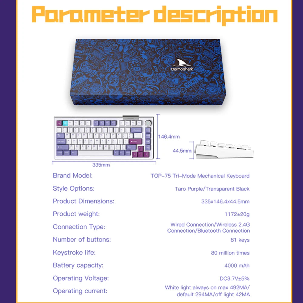 Darmoshark TOP75 Mechanical Keyboard